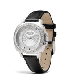 Coach Boyfriend Silver Dial Black Leather Strap Watch for Women - 14503152 Authentic Buy Shop Now