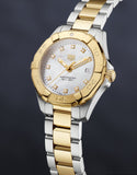 Tag Heuer Aquaracer Diamonds Mother of Pearl Dial Two Tone Steel Strap Watch for Men - WBD1422.BB0321 Authentic Buy Shop Now