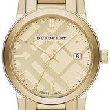 Burberry The City Gold Dial Gold Steel Strap Watch for Men - BU9038 Authentic Buy Shop Now