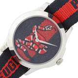 Gucci Le Marche Des Merveilles Blue Red Dial Blue Red Nylon Strap Unisex Watch - YA126493 Authentic Buy Shop Now