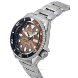 Seiko 5 Sports Sonar Special Edition Brown Dial Silver Steel Strap Watch For Men - SRPJ47K1 Authentic Buy Shop Now