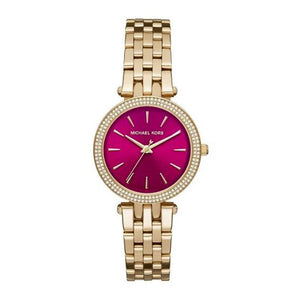 Michael Kors Darci Pink Dial Gold Steel Strap Watch for Women - MK3444 Authentic Buy Shop Now