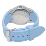 Guess Limelight Crystals White Dial Blue Rubber Strap Watch for Women - W1053L5 Authentic Buy Shop Now