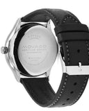 Movado Heritage Calendoplan White Dial Black Leather Strap Watch for Men - 3650002 Authentic Buy Shop Now