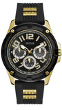 Guess Delta Black Dial Black Rubber Strap Watch for Men - GW0051G2 Authentic Buy Shop Now