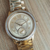Michael Kors Madelyn Quartz Gold Dial Gold Steel Strap Watch For Women - MK6287 Authentic Buy Shop Now