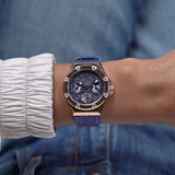 Guess Asteria Multifunction Blue Dial Blue Rubber Strap Watch For Women - GW0620L3 Authentic Buy Shop Now