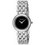 Versace V-Flare Quartz Black Dial Silver Steel Strap Watch for Women - VEBN00618 Authentic Buy Shop Now