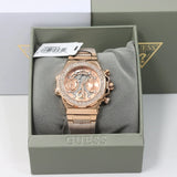 Guess Fusion Chronograph Rose Gold Dial Rose Gold Steel Strap Watch for Women - GW0552L3 Authentic Buy Shop Now