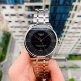 Tissot Chemin Des Tourelles Powermatic 80 Black Dial Silver Steel Strap Watch For Men - T099.407.11.058.00 Authentic Buy Shop Now