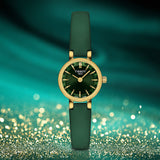 Tissot Lovely Round Green Mother of Pearl Dial Green Leather Strap Watch for Women - T140.009.36.091.00 Authentic Buy Shop Now