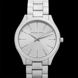 Michael Kors Slim Runway Silver Dial Silver Steel Strap Watch For Women - MK4502 Authentic Buy Shop Now