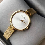 Calvin Klein Authentic White Dial Rose Gold Mesh Bracelet Watch for Women - K8G23526 Authentic Buy Shop Now