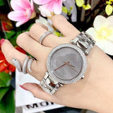 Michael Kors Parker Mother of Pearl Silver Steel Strap Watch for Women - MK6424 Authentic Buy Shop Now