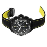 Tag Heuer Aquaracer Chronograph PVD Black Dial Black Nylon Strap Watch for Men - CAY218A.FC6361 Authentic Buy Shop Now