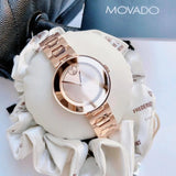 Movado Bold Rose Gold Dial Rose Gold Steel Strap Watch for Women - 3600387 Authentic Buy Shop Now