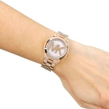 Michael Kors Slim Runway Rose Gold Dial Rose Gold Steel Strap Watch for Women - MK3549 Authentic Buy Shop Now
