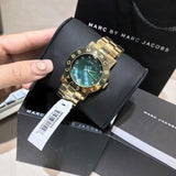 Marc Jacobs Amy Green Dial Gold Steel Strap Watch for Women - MBM8609 Authentic Buy Shop Now