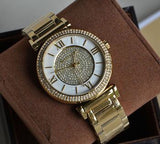 Michael Kors Kerry Mother of Pearl Dial Rose Gold Steel Strap Watch for Women - MK3333 Authentic Buy Shop Now