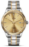 Tudor Style Automatic Gold Dial Two Tone Steel Strap Watch for Men - M12713-0001 Authentic Buy Shop Now