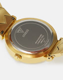 Guess Rumour Quartz Gold Dial Gold Steel Strap Watch For Women - GW0613L2 Authentic Buy Shop Now