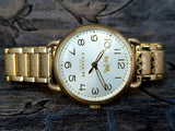 Coach Delancey Classic White Dial Gold Steel Strap Watch for Women - 14502261 Authentic Buy Shop Now