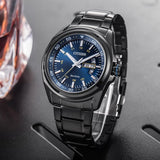 Citizen Eco Drive Blue Dial Black Steel Strap Watch For Men - AW0024-58LB Authentic Buy Shop Now