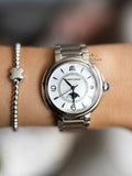 Maurice Lacroix Fiaba Moonphase White Mother of Pearl Dial Silver Steel Strap Watch for Women - FA1084-SS002-170-1 Authentic Buy Shop Now