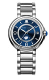 Maurice Lacroix Fiaba Moonphase Blue Dial Silver Steel Strap Watch for Women - FA1084-SS002-420-1 Authentic Buy Shop Now