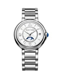 Maurice Lacroix Fiaba Moonphase White Mother of Pearl Dial Silver Steel Strap Watch for Women - FA1084-SS002-170-1 Authentic Buy Shop Now