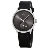 Calvin Klein Accent Black Dial Black Leather Strap Watch for Women - K2Y231C3 Authentic Buy Shop Now