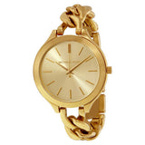 Michael Kors Runway Gold Dial Gold Steel Strap Watch for Women - MK3222 Authentic Buy Shop Now