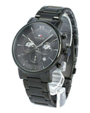 Tommy Hilfiger Evan Chronograph Quartz Black Dial Black Steel Strap Watch For Men - 1710410 Authentic Buy Shop Now
