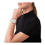 Michael Kors Whitney Chronograph Silver Dial Two Tone Steel Strap Watch For Women - MK7225 Authentic Buy Shop Now