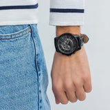 Armani Exchange Banks Chronograph Black Dial Black Steel Strap Watch For Men - AX1722 Authentic Buy Shop Now