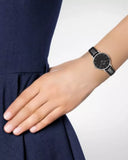 Daniel Wellington Classic Petite Reading Black Dial Black Leather Strap Watch For Women - DW00100235 Authentic Buy Shop Now