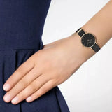 Daniel Wellington Petite Cornwall Black Dial Black Nylon Strap Watch for Women - DW00100247 Authentic Buy Shop Now