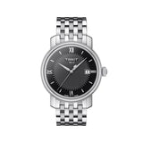 Tissot Bridgeport Black Dial Silver Steel Strap Watch For Women - T097.010.11.058.00 Authentic Buy Shop Now