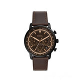 Fossil Goodwin Chronograph Brown Dial Brown Leather Strap Watch for Men - FS5529 Authentic Buy Shop Now