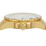 Fossil Blue Dive Three Hand White Dial Gold Steel Strap Watch For Women - ES5350 Authentic Buy Shop Now