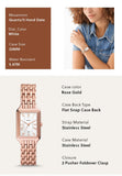 Fossil Raquel Three Hand Date White Dial Rose Gold Steel Strap Watch For Women - ES5271 Authentic Buy Shop Now
