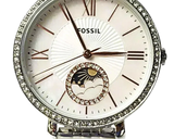 Fossil Jacqueline Multifunction Moonphase White Dial Silver Steel Strap Watch for Women - ES5164 Authentic Buy Shop Now