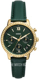 Fossil Neutra Chronograph Green Dial Green Leather Strap Watch for Women - ES5239 Authentic Buy Shop Now