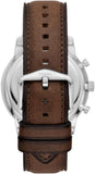 Fossil Neutra Chronograph White Dial Brown Leather Strap Watch for Men - FS6022 Authentic Buy Shop Now