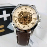 Fossil Grant Chronograph Cream Dial Brown Leather Strap Watch for Men - ME3122 Authentic Buy Shop Now