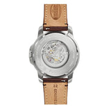 Fossil Townsman Automatic Skeleton White Dial Brown Leather Strap Watch for Men - ME3078 Authentic Buy Shop Now