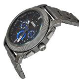Fossil Machine Chronograph Brown Dial Grey Steel Strap Watch for Men - FS4931 Authentic Buy Shop Now