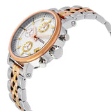 Fossil Boyfriend Chronograph White Dial Two Tone Steel Strap Watch for Women - ES3840 Authentic Buy Shop Now