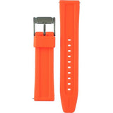 Fossil Bannon Chronograph Grey Dial Orange Silicone Strap Watch for Men - BQ2500 Authentic Buy Shop Now