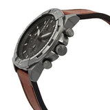 Fossil Bronson Chronograph Grey Dial Brown Leather Strap Watch for Men - FS5855 Authentic Buy Shop Now